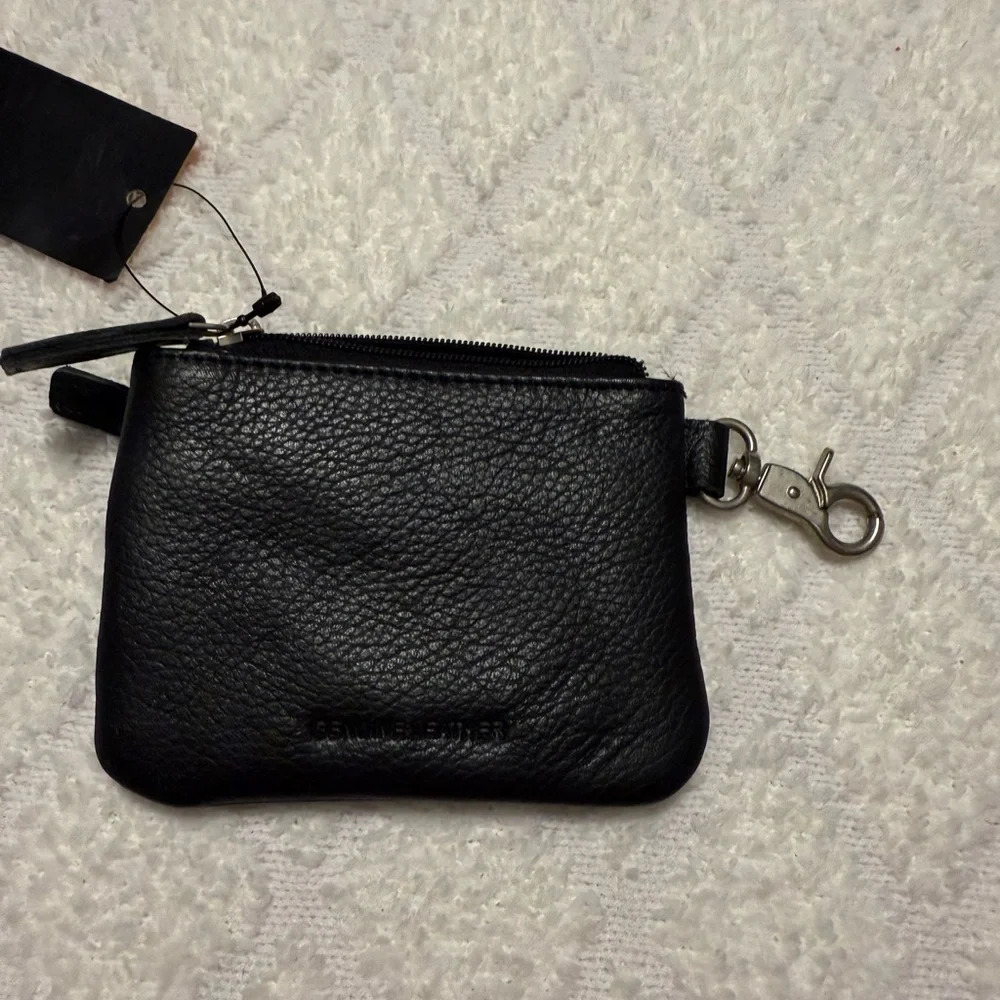 Harley-Davidson Black Leather Coin Purse - Picture 3 of 6